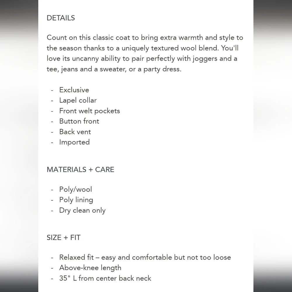 Garnet Hill | Sadie Wool Coat | Small | Nwt | Dusk Pink - Picture 4 of 12